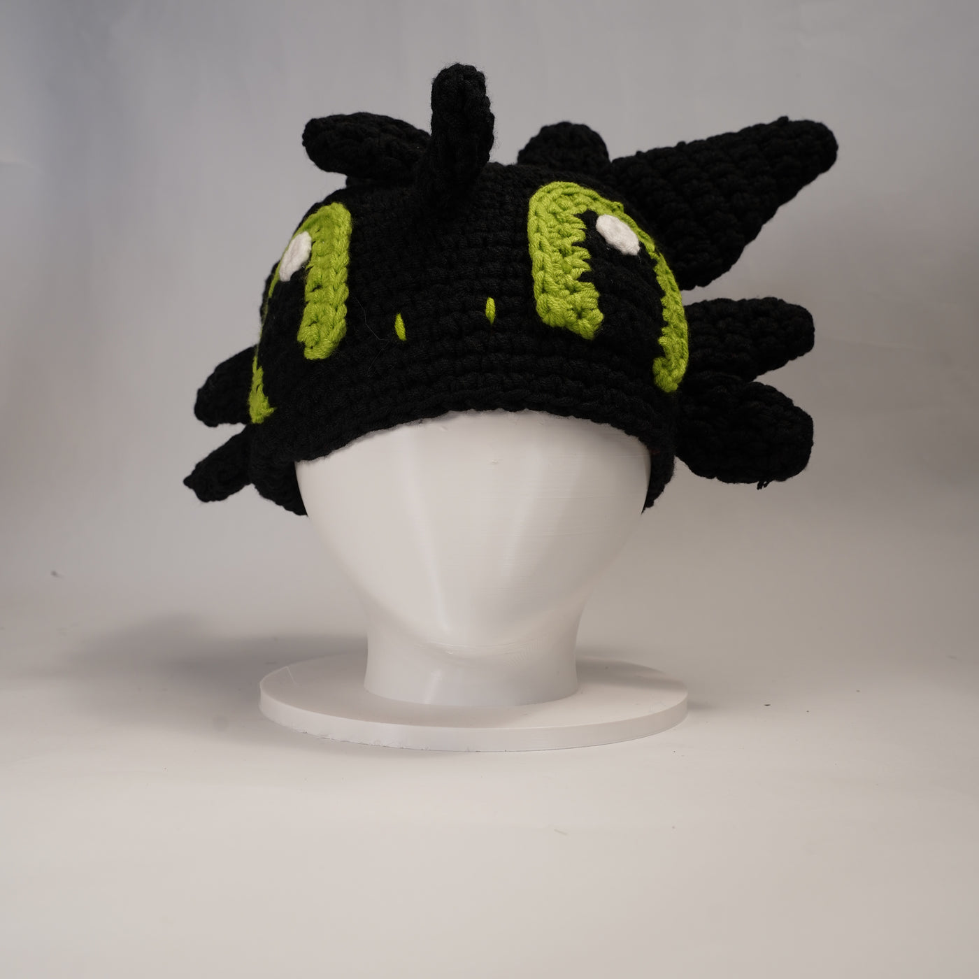 Handmade Dragon-Inspired Crochet Beanie