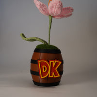 Handmade Crochet Sunflower in DK Barrel Pot