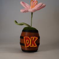 Handmade Crochet Sunflower in DK Barrel Pot