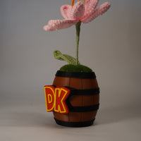 Handmade Crochet Sunflower in DK Barrel Pot