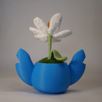 Handmade Crochet Sunflower in Stitch-Inspired Flower Pot