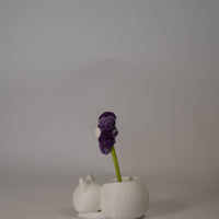 Handmade Crochet Flower in Cat Flower Pot