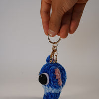 Handmade Stitch-Inspired Crochet Keychain