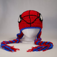 Handmade Spider-Man Inspired Crochet Beanie