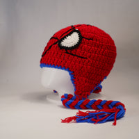 Handmade Spider-Man Inspired Crochet Beanie