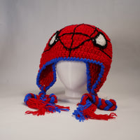 Handmade Spider-Man Inspired Crochet Beanie