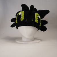 Handmade Dragon-Inspired Crochet Beanie