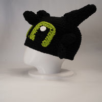 Handmade Dragon-Inspired Crochet Beanie