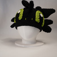 Handmade Dragon-Inspired Crochet Beanie