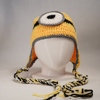 Handmade Minion-Inspired Crochet Beanie