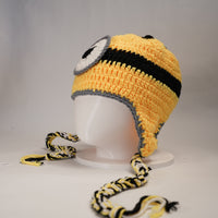 Handmade Minion-Inspired Crochet Beanie