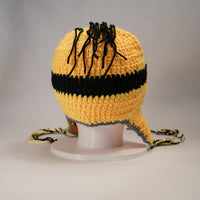 Handmade Minion-Inspired Crochet Beanie