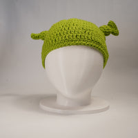 Handmade Shrek-Inspired Crochet Beanie