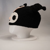 Handmade Kuromi-Inspired Crochet Beanie