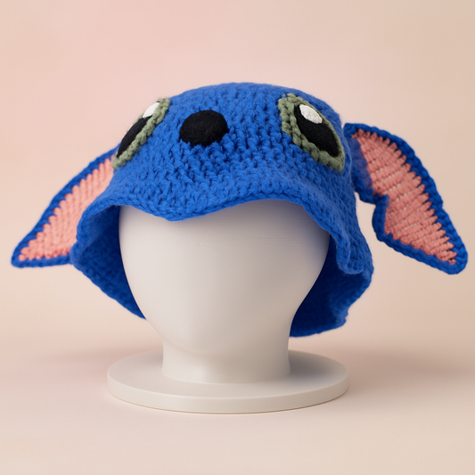 Handmade Stitch-Inspired Crochet Bucket Hat